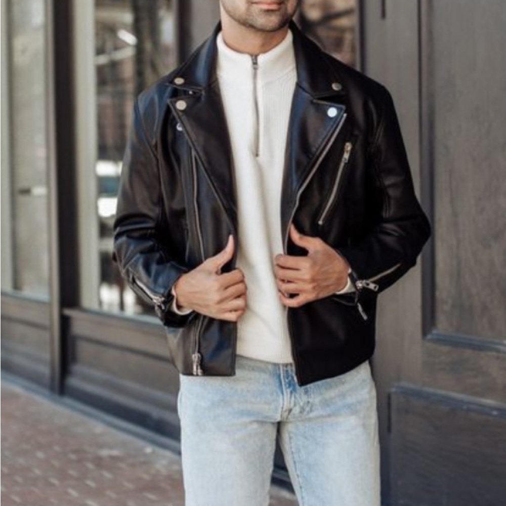 Abercrombie & Fitch Vegan Leather Jacket